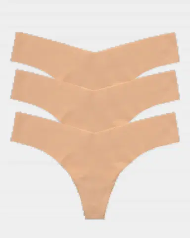 Commando Classic Low-Rise Microfiber Thongs, Pack of 3 | Thumbnail 2 Commando Classic Low-Rise Microfiber Thongs, Pack of 3 | Thumbnail 2