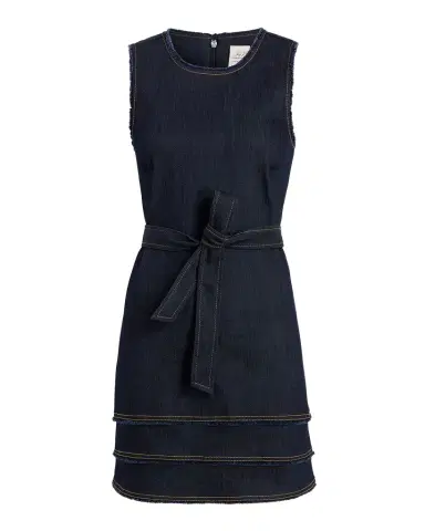 Cinq à Sept Mindie Sleeveless Denim Mini Dress | Thumbnail 1 Cinq à Sept Mindie Sleeveless Denim Mini Dress | Thumbnail 1