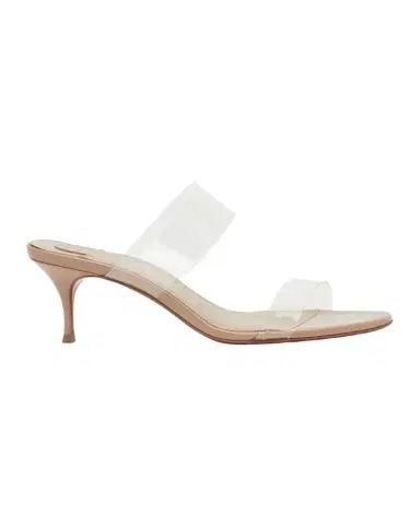 Christian Louboutin 55mm Just Nothing Clear Slide Sandals | Thumbnail 1 Christian Louboutin 55mm Just Nothing Clear Slide Sandals | Thumbnail 1