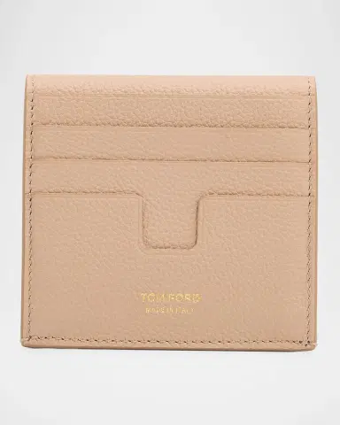 Tom Ford Tara Grain Leather Card Holder | Thumbnail 3 Tom Ford Tara Grain Leather Card Holder | Thumbnail 3