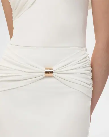 Herve Leger Valentina Drape Midi Skirt | Thumbnail 5 Herve Leger Valentina Drape Midi Skirt | Thumbnail 5