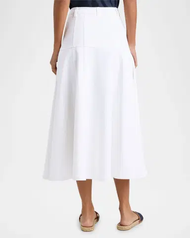 Cinq à Sept Veena Button-Front Midi Skirt | Thumbnail 2 Cinq à Sept Veena Button-Front Midi Skirt | Thumbnail 2