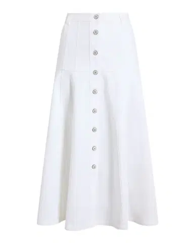 Cinq à Sept Veena Button-Front Midi Skirt | Thumbnail 1 Cinq à Sept Veena Button-Front Midi Skirt | Thumbnail 1