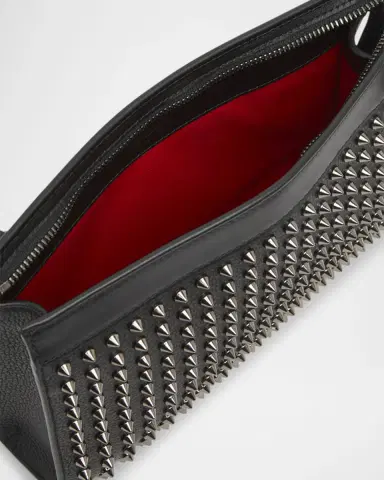 Christian Louboutin Men 's Funky Leather Empire Spikes Crossbody Bag | Thumbnail 3 Christian Louboutin Men 's Funky Leather Empire Spikes Crossbody Bag | Thumbnail 3