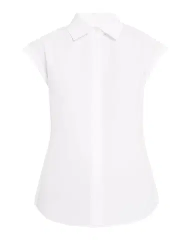 Lafayette 148 New York Fitted Cap-Sleeve Cotton Shirt | Thumbnail 1 Lafayette 148 New York Fitted Cap-Sleeve Cotton Shirt | Thumbnail 1