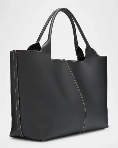 Tod's Medium Leather Tote Shopping Bag | Thumbnail 3 Tod's Medium Leather Tote Shopping Bag | Thumbnail 3