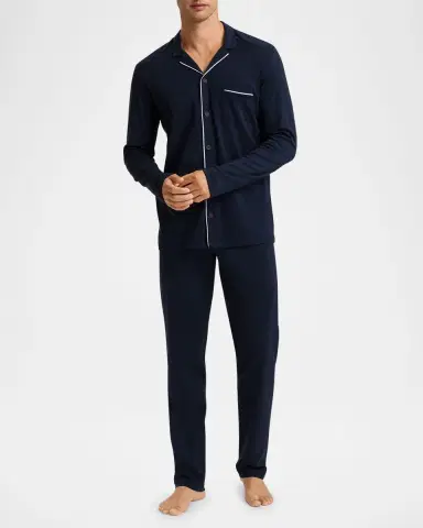 Hanro Men's Night & Day Knit Pajama Set | Thumbnail 2 Hanro Men's Night & Day Knit Pajama Set | Thumbnail 2