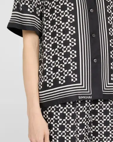 Simkhai Koda Button-Front Shirt | Thumbnail 5 Simkhai Koda Button-Front Shirt | Thumbnail 5