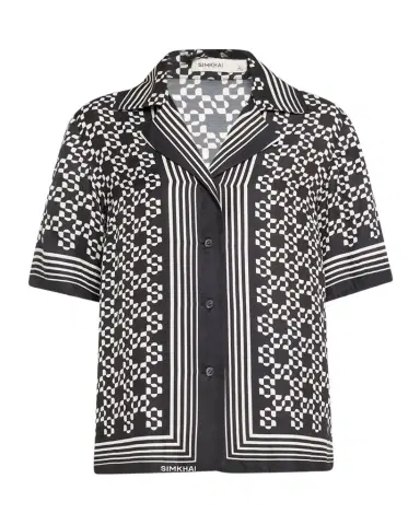 Simkhai Koda Button-Front Shirt | Thumbnail 1 Simkhai Koda Button-Front Shirt | Thumbnail 1