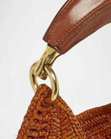 Chloé Summer Banana Top-Handle Bag in Crochet Fabric | Thumbnail 6 Chloé Summer Banana Top-Handle Bag in Crochet Fabric | Thumbnail 6