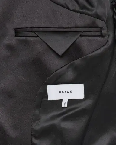 Reiss Men 's Ace Velvet Satin-Trim Blazer | Thumbnail 6 Reiss Men 's Ace Velvet Satin-Trim Blazer | Thumbnail 6