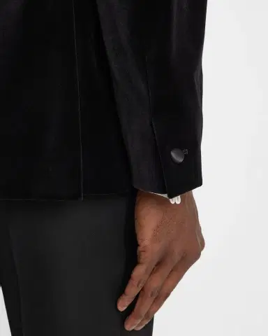 Reiss Men 's Ace Velvet Satin-Trim Blazer | Thumbnail 8 Reiss Men 's Ace Velvet Satin-Trim Blazer | Thumbnail 8