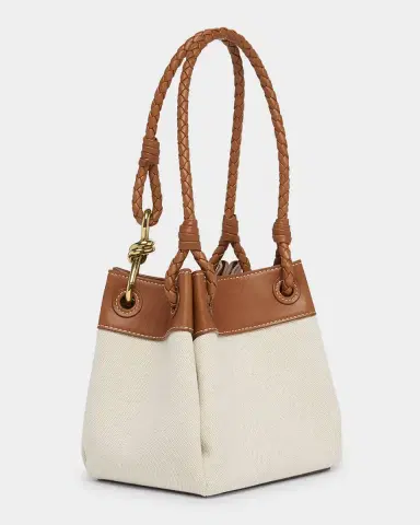 Bottega Veneta Parachute Small Canvas Shoulder Bag | Thumbnail 3 Bottega Veneta Parachute Small Canvas Shoulder Bag | Thumbnail 3