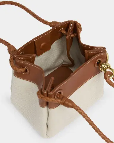 Bottega Veneta Parachute Small Canvas Shoulder Bag | Thumbnail 4 Bottega Veneta Parachute Small Canvas Shoulder Bag | Thumbnail 4