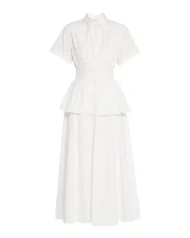 Rosie Assoulin Boogie Woogie Bugle Boy Peplum Midi Shirtdress | Thumbnail 1 Rosie Assoulin Boogie Woogie Bugle Boy Peplum Midi Shirtdress | Thumbnail 1