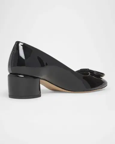 FERRAGAMO Mara Patent Gancini Block-Heel Pumps | Thumbnail 2 FERRAGAMO Mara Patent Gancini Block-Heel Pumps | Thumbnail 2