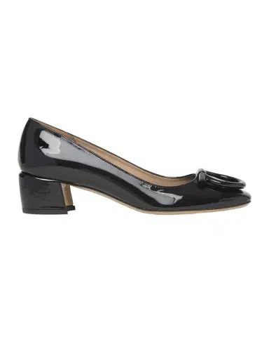 FERRAGAMO Mara Patent Gancini Block-Heel Pumps | Thumbnail 1 FERRAGAMO Mara Patent Gancini Block-Heel Pumps | Thumbnail 1
