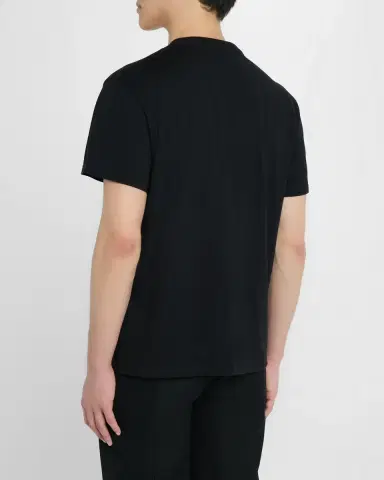 Alexander McQueen Men's Flocked Logo T-Shirt | Thumbnail 3 Alexander McQueen Men's Flocked Logo T-Shirt | Thumbnail 3