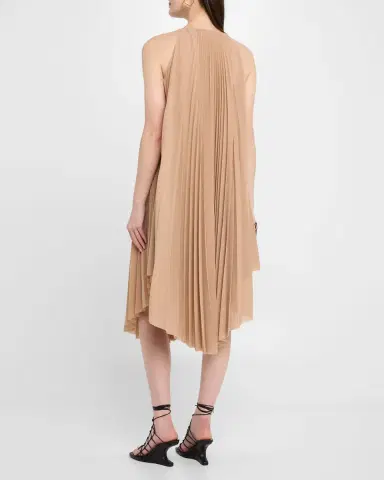 Philosophy di Lorenzo Serafini Pleated Halter Midi Dress | Thumbnail 3 Philosophy di Lorenzo Serafini Pleated Halter Midi Dress | Thumbnail 3