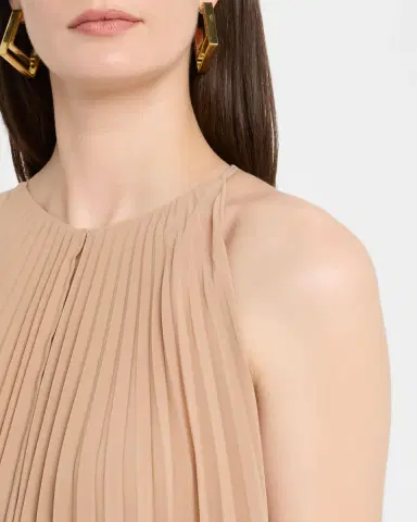 Philosophy di Lorenzo Serafini Pleated Halter Midi Dress | Thumbnail 5 Philosophy di Lorenzo Serafini Pleated Halter Midi Dress | Thumbnail 5