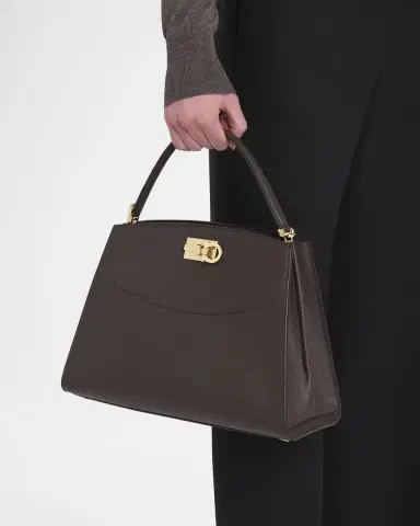 Ferragamo The New Studio Box Leather Top-Handle Bag | Thumbnail 2 Ferragamo The New Studio Box Leather Top-Handle Bag | Thumbnail 2