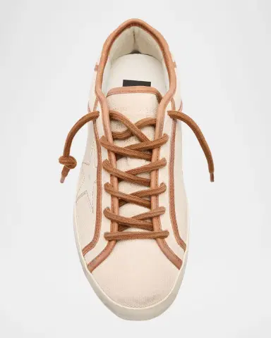Golden Goose Super-Star Canvas Low-Top Sneakers | Thumbnail 6 Golden Goose Super-Star Canvas Low-Top Sneakers | Thumbnail 6