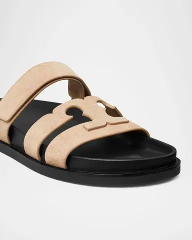 Tory Burch Ines Suede Sporty Slide Sandals | Thumbnail 2 Tory Burch Ines Suede Sporty Slide Sandals | Thumbnail 2