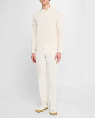 Vince Men's Double-Face Textured Hoodie | Thumbnail 2 Vince Men's Double-Face Textured Hoodie | Thumbnail 2