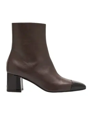 Ferragamo Sambi Cap-Toe Leather Ankle Boots | Thumbnail 1 Ferragamo Sambi Cap-Toe Leather Ankle Boots | Thumbnail 1