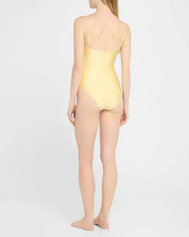SIMKHAI Laine Ruched Underwire One-Piece Swimsuit | Thumbnail 3 SIMKHAI Laine Ruched Underwire One-Piece Swimsuit | Thumbnail 3