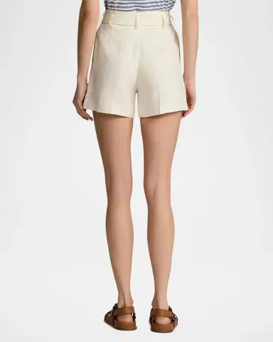 Ralph Lauren Collection Denise Linen Shorts | Thumbnail 3 Ralph Lauren Collection Denise Linen Shorts | Thumbnail 3