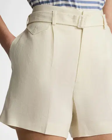 Ralph Lauren Collection Denise Linen Shorts | Thumbnail 5 Ralph Lauren Collection Denise Linen Shorts | Thumbnail 5
