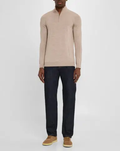 Reiss Men's Blackhall Quarter-Zip Sweater | Thumbnail 2 Reiss Men's Blackhall Quarter-Zip Sweater | Thumbnail 2