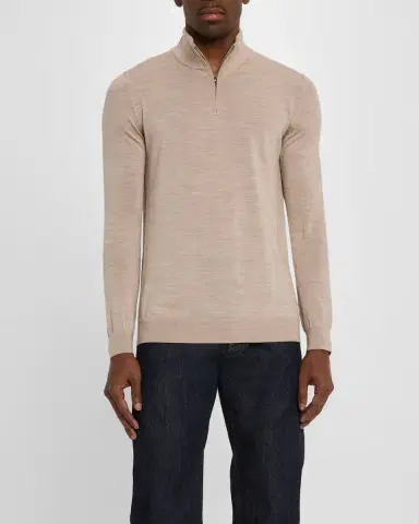Reiss Men's Blackhall Quarter-Zip Sweater | Thumbnail 4 Reiss Men's Blackhall Quarter-Zip Sweater | Thumbnail 4