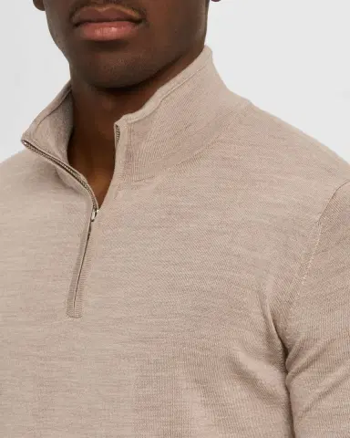 Reiss Men's Blackhall Quarter-Zip Sweater | Thumbnail 5 Reiss Men's Blackhall Quarter-Zip Sweater | Thumbnail 5