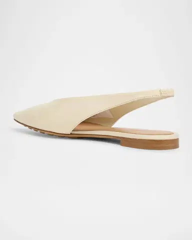 Bottega Veneta Slingback Pointed Leather Ballet Flats | Thumbnail 4 Bottega Veneta Slingback Pointed Leather Ballet Flats | Thumbnail 4