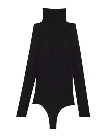 Commando Ballet Mock-Neck Sheer Tulle Thong Bodysuit | Thumbnail 1 Commando Ballet Mock-Neck Sheer Tulle Thong Bodysuit | Thumbnail 1