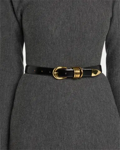 Déhanche Hollyhock Triple Wrap Calf Leather Medium Belt | Thumbnail 2 Déhanche Hollyhock Triple Wrap Calf Leather Medium Belt | Thumbnail 2