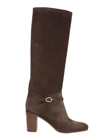 Valentino Garavani Pattie Suede Buckle Knee Boots | Thumbnail 1 Valentino Garavani Pattie Suede Buckle Knee Boots | Thumbnail 1