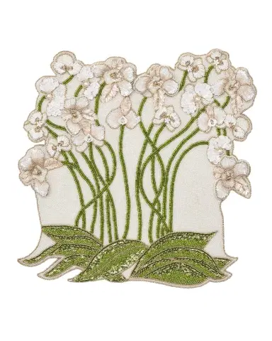 Kim Seybert Orchid Beaded Placemat | Thumbnail 1 Kim Seybert Orchid Beaded Placemat | Thumbnail 1