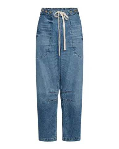 TWP Jetties Beach Drawstring Barrel-Leg Jeans | Thumbnail 1 TWP Jetties Beach Drawstring Barrel-Leg Jeans | Thumbnail 1