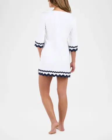 La Blanca Poolside V-Neck Tunic Coverup | Thumbnail 3 La Blanca Poolside V-Neck Tunic Coverup | Thumbnail 3