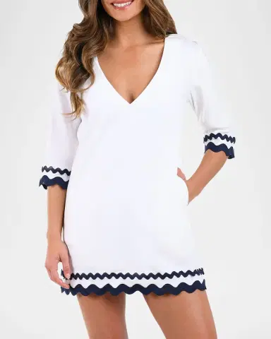 La Blanca Poolside V-Neck Tunic Coverup | Thumbnail 4 La Blanca Poolside V-Neck Tunic Coverup | Thumbnail 4