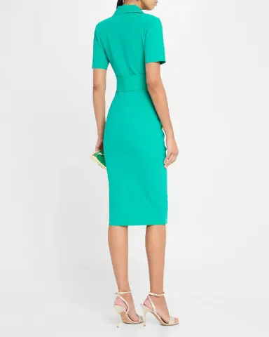Chiara Boni La Petite Robe Ittig Ruffle Bodycon Midi Dress | Thumbnail 3 Chiara Boni La Petite Robe Ittig Ruffle Bodycon Midi Dress | Thumbnail 3
