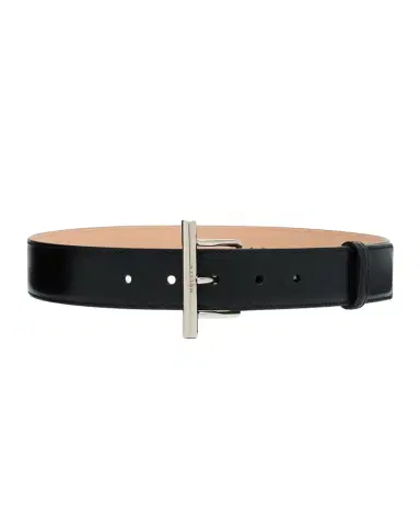 McQueen T-Bar Skinny Leather Belt | Thumbnail 1 McQueen T-Bar Skinny Leather Belt | Thumbnail 1