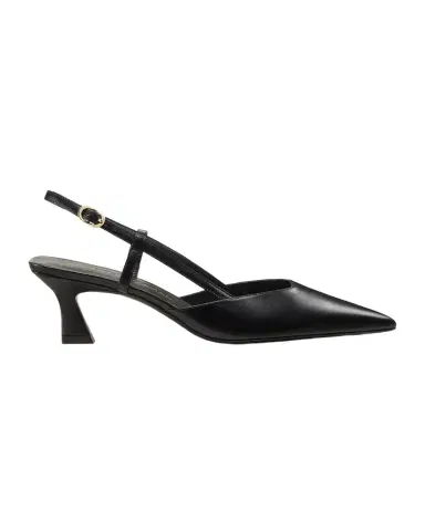 Stuart Weitzman Vinnie Leather Kitten Slingback Pumps | Thumbnail 1 Stuart Weitzman Vinnie Leather Kitten Slingback Pumps | Thumbnail 1
