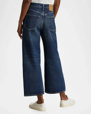 Polo Ralph Lauren High-Rise Wide-Leg Crop Jeans | Thumbnail 3 Polo Ralph Lauren High-Rise Wide-Leg Crop Jeans | Thumbnail 3