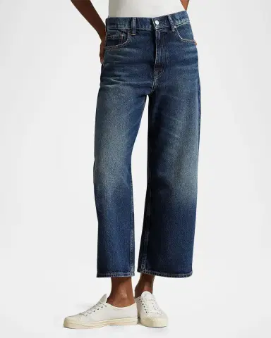 Polo Ralph Lauren High-Rise Wide-Leg Crop Jeans | Thumbnail 4 Polo Ralph Lauren High-Rise Wide-Leg Crop Jeans | Thumbnail 4