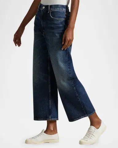 Polo Ralph Lauren High-Rise Wide-Leg Crop Jeans | Thumbnail 6 Polo Ralph Lauren High-Rise Wide-Leg Crop Jeans | Thumbnail 6