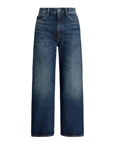 Polo Ralph Lauren High-Rise Wide-Leg Crop Jeans | Thumbnail 1 Polo Ralph Lauren High-Rise Wide-Leg Crop Jeans | Thumbnail 1